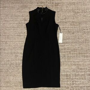 Calvin Klein Black Midi Dress Sleeveless Business Professional